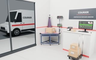 Απεικόνιση του pi88c σε κατάστημα courier